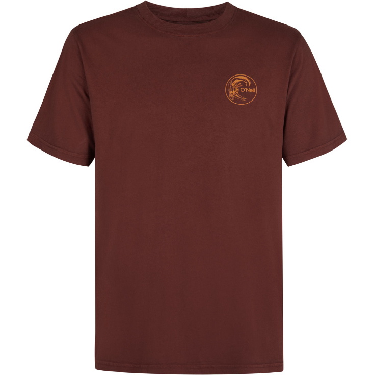 2025 O'Neill Männer O'Riginals Retro Back Print T-Shirt 2850316 - Hazel Spice